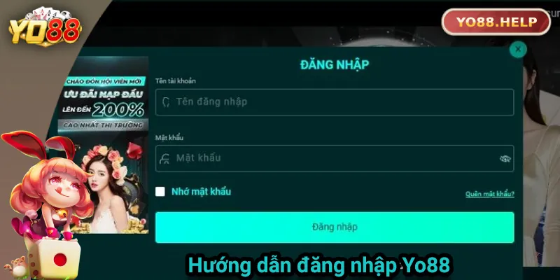 Hướng Dẫn Đăng Nhập Yo88 An Toàn Và Nhanh Chóng Hướng dẫn chi tiết cách đăng nhập Yo88